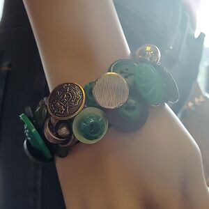 OOAK Handmade Button Bracelet
